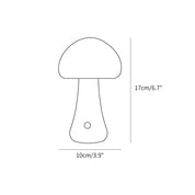 Wooden Mushroom Table Lamp (Built-in Battery)