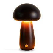 Wooden Mushroom Table Lamp (Built-in Battery)