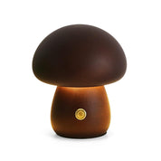 Wooden Mushroom Table Lamp (Built-in Battery)