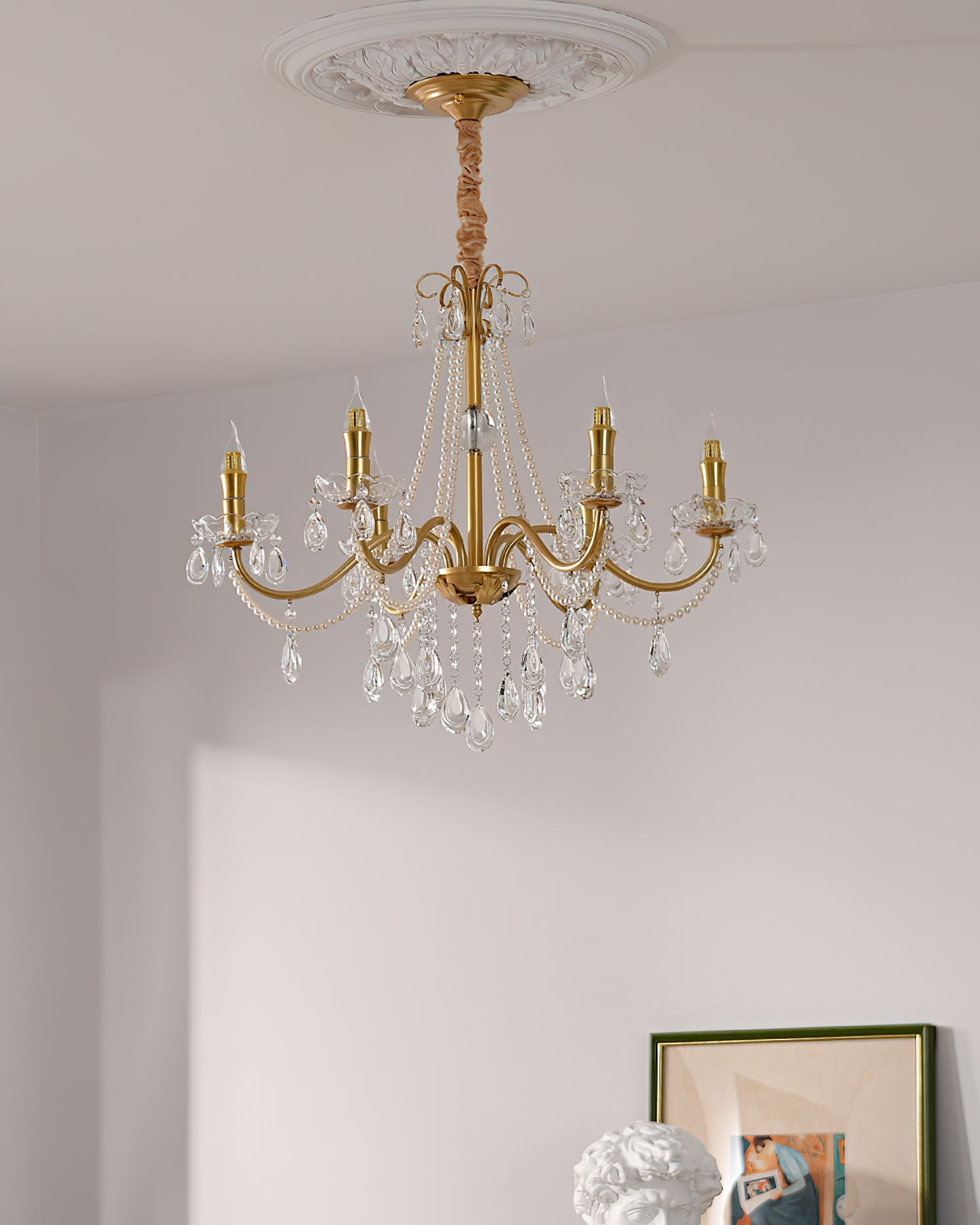 Candlestick Crystal Chandelier