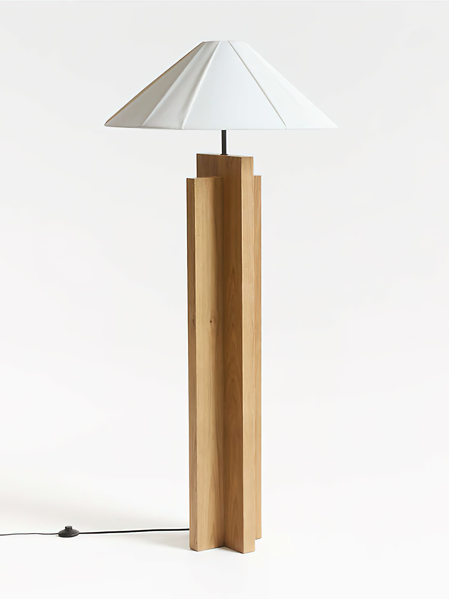 Crossbase Wooden Floor Lamp