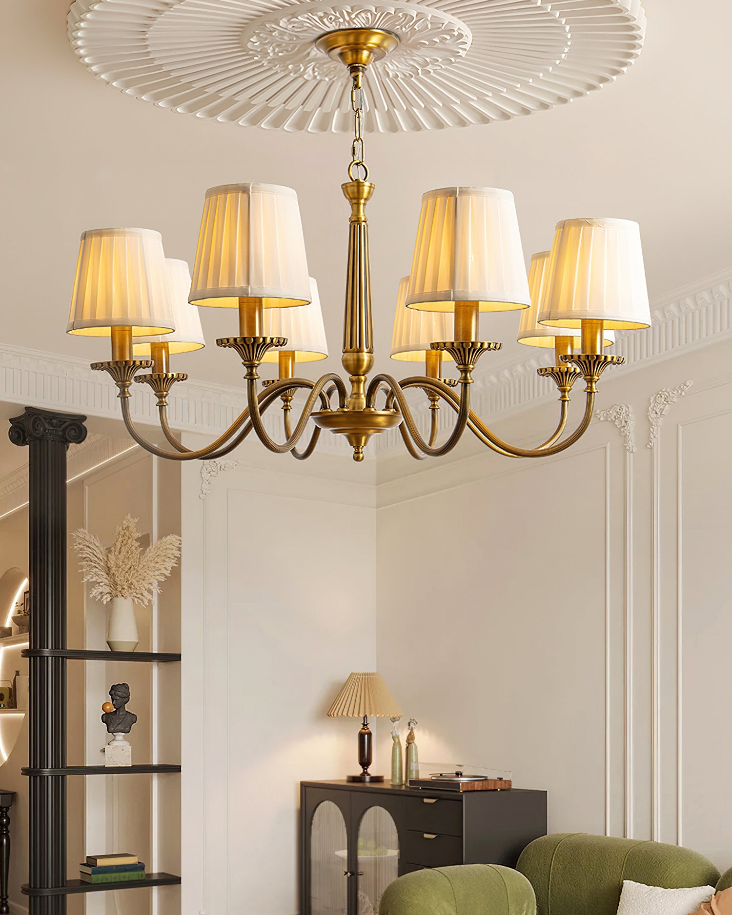 Jillian Brass Chandelier