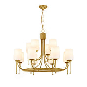 Kalco Brass Chandelier