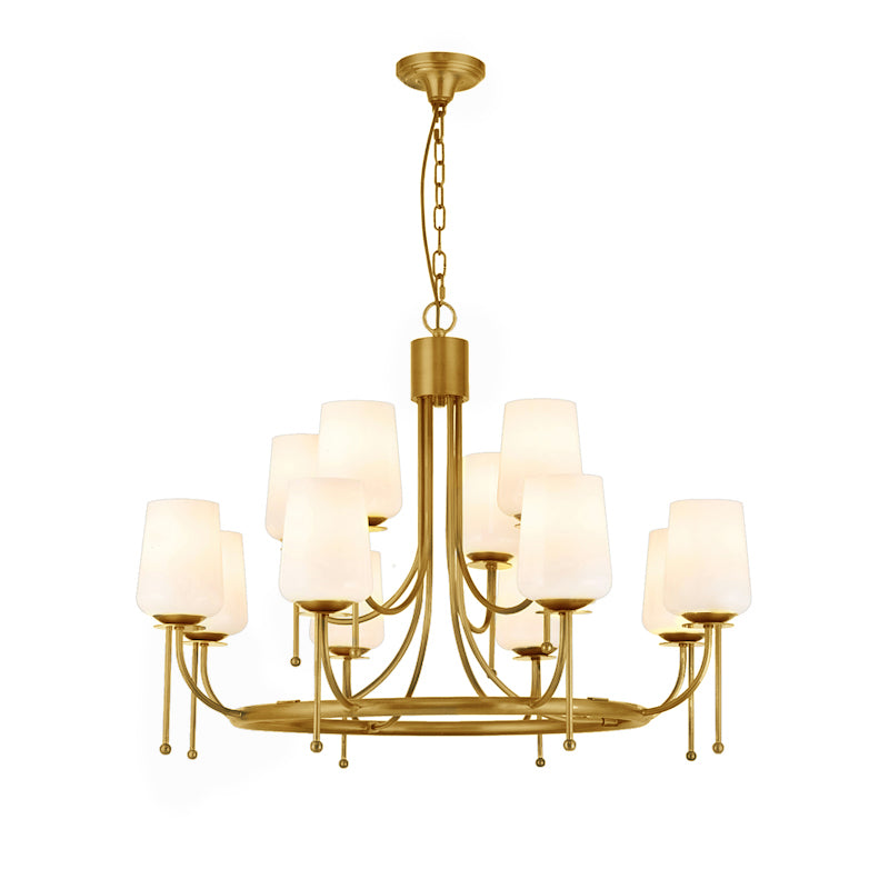 Kalco Brass Chandelier