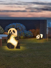 Panda Resin Outdoor Garden Lamp
