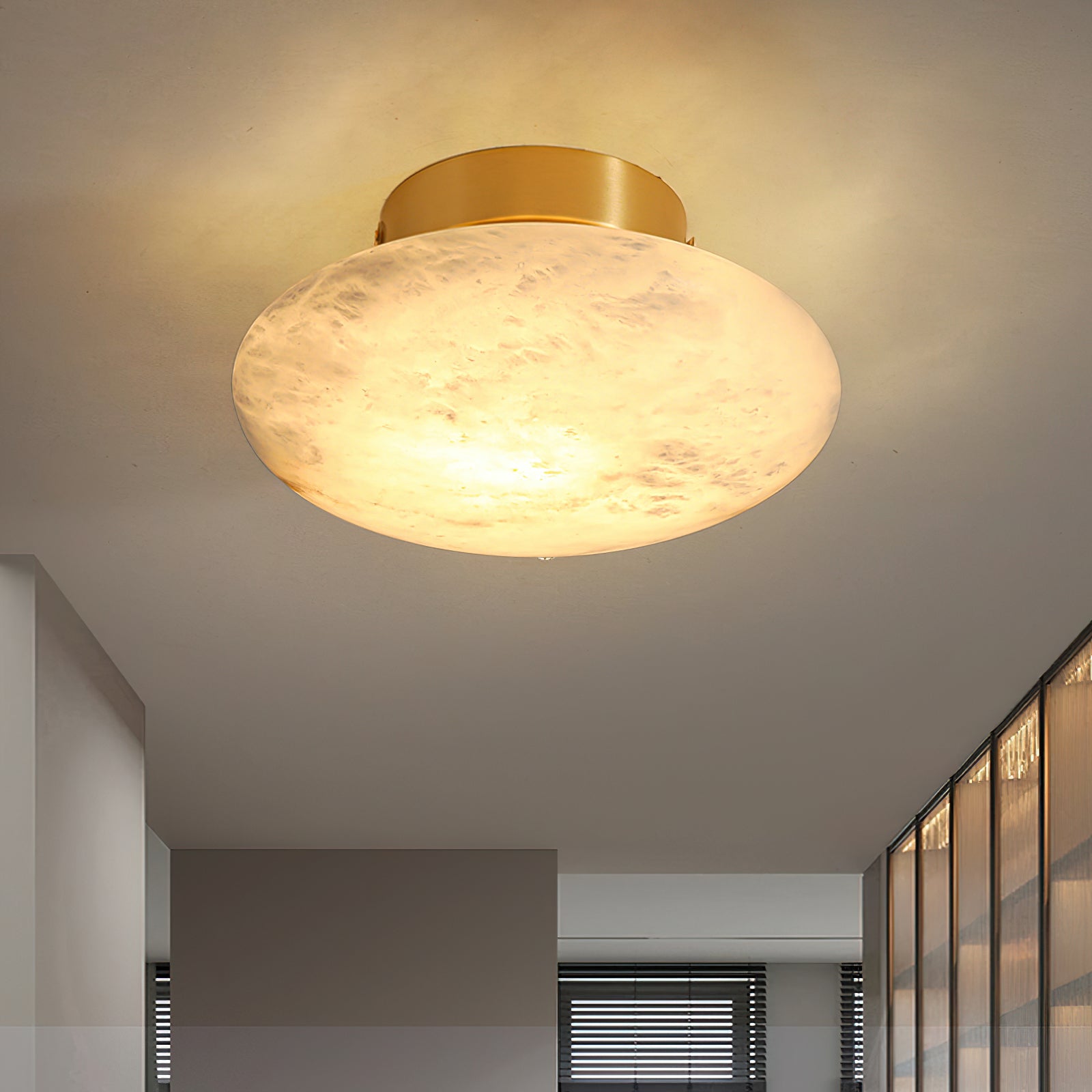 Renato Alabaster Ceiling Light
