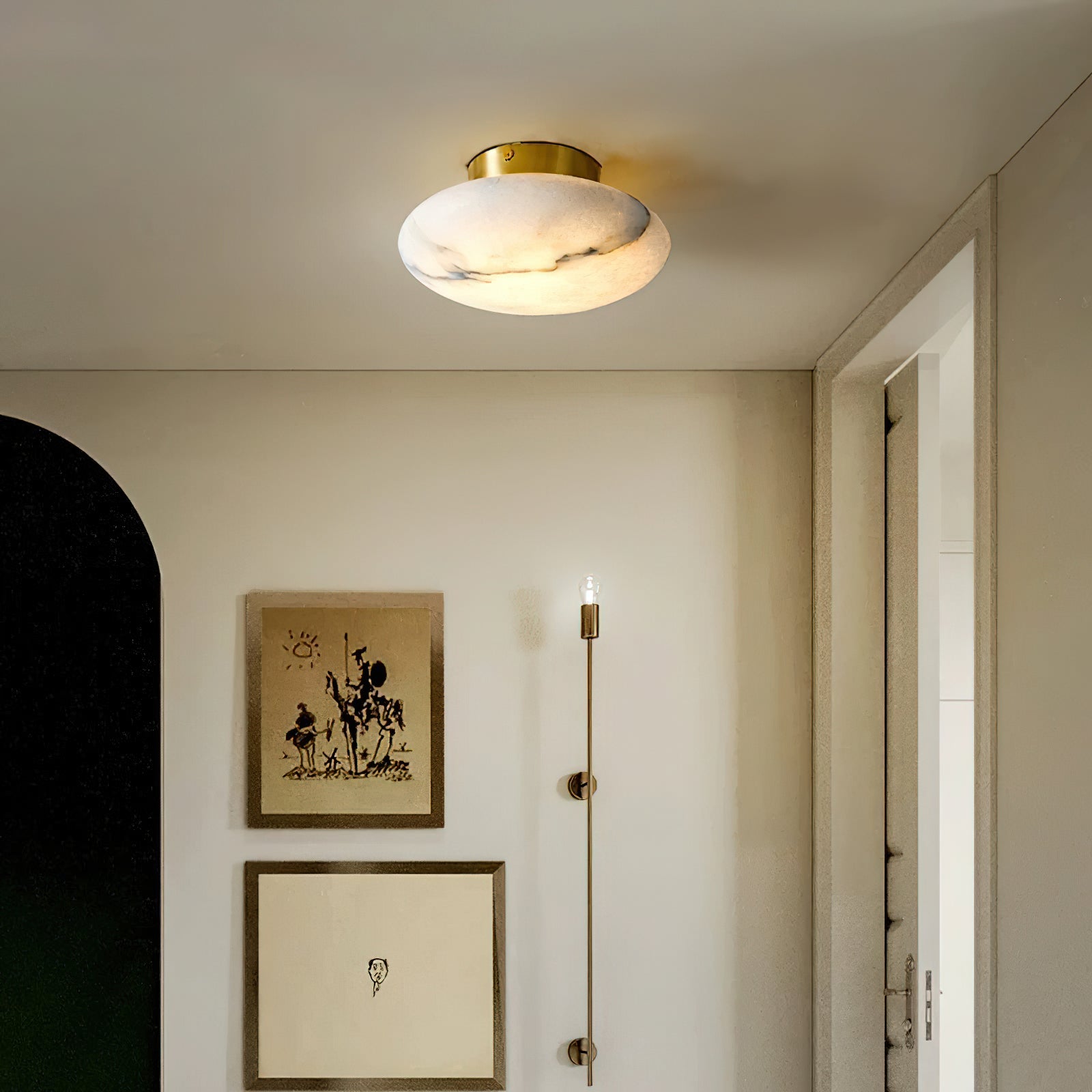 Renato Alabaster Ceiling Light