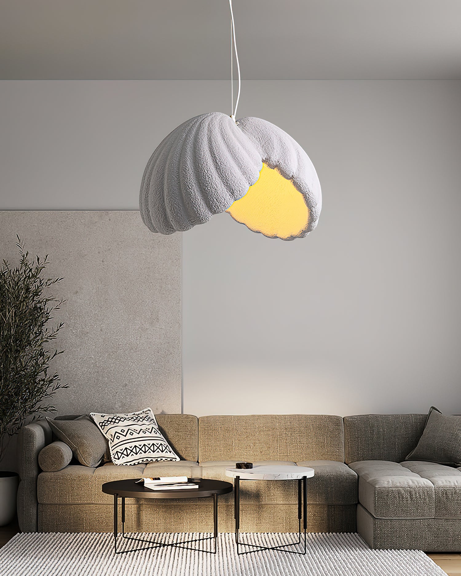 Resin Shell Pendant Lamp