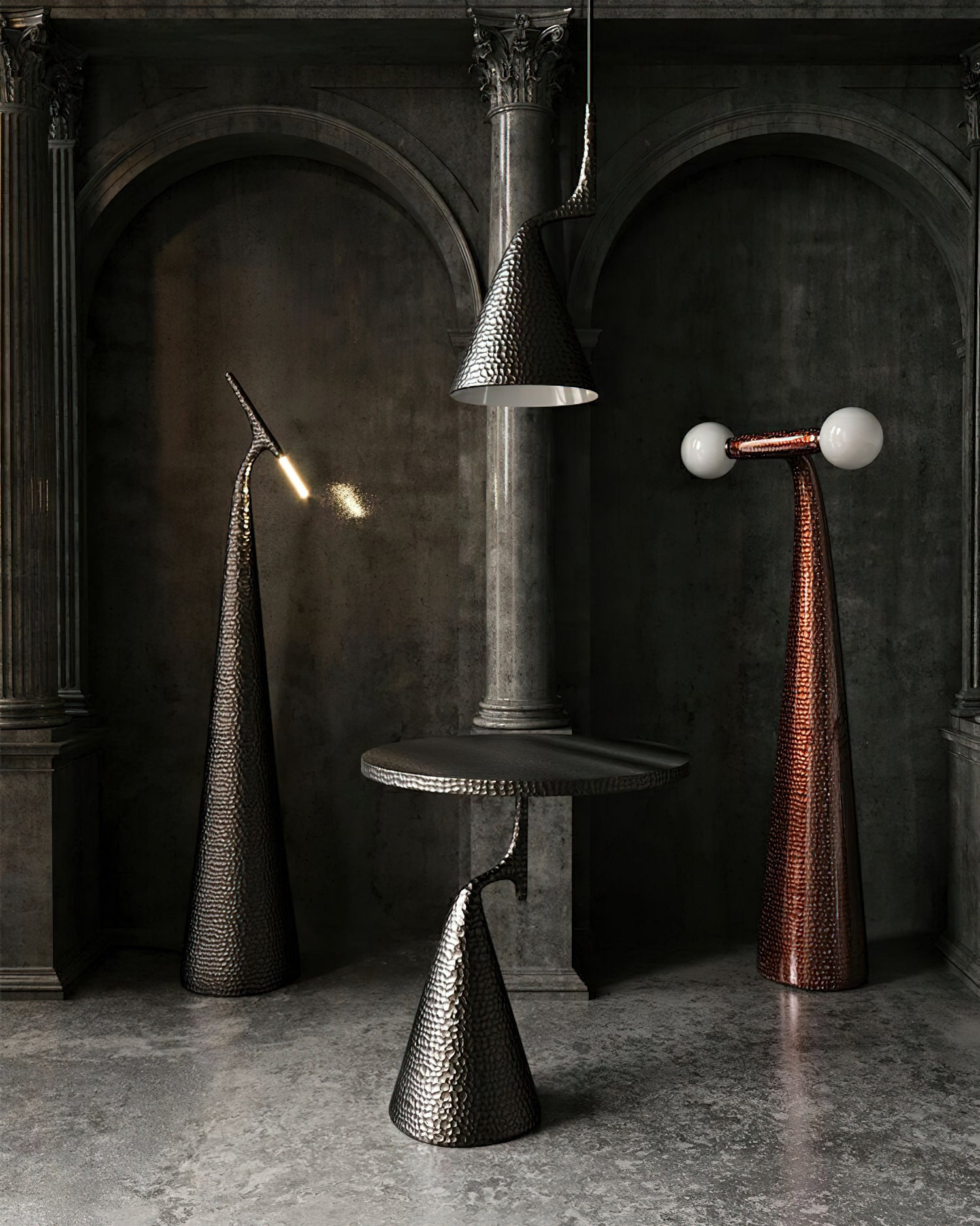 Snake Cone Floor Lamp