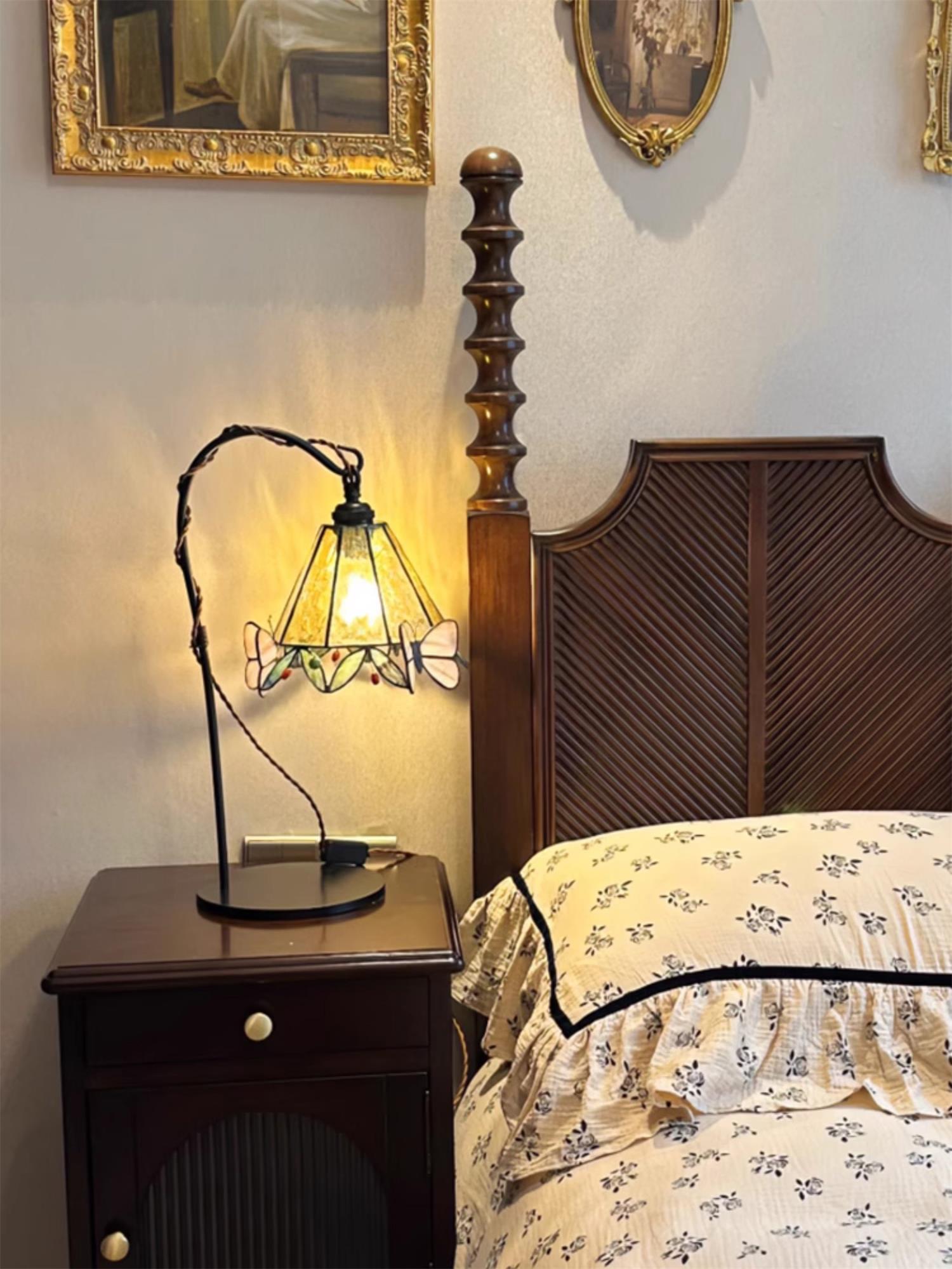 Tessa Glass Butterfly Table Lamp