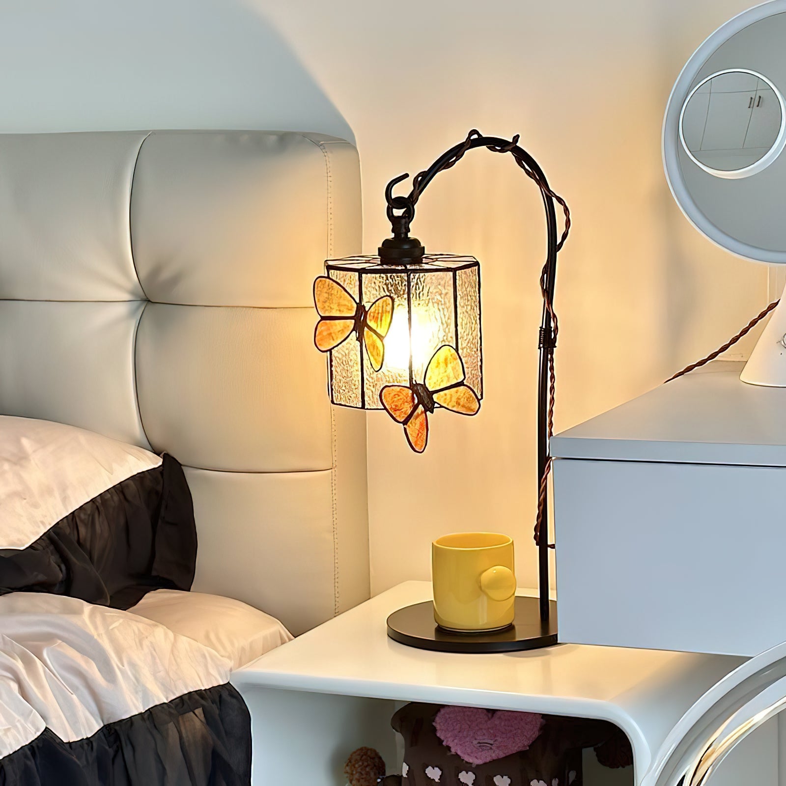 Tessa Glass Butterfly Table Lamp