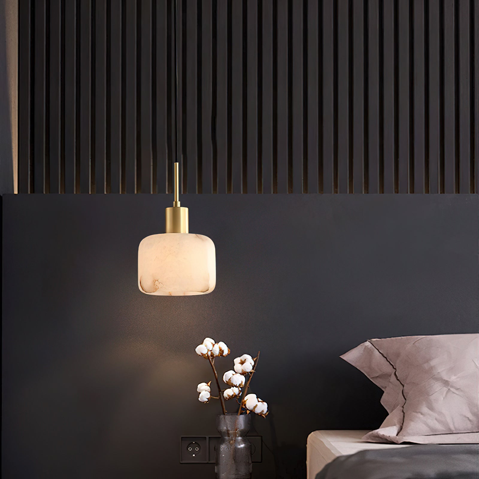 Velia Alabaster Pendant Light