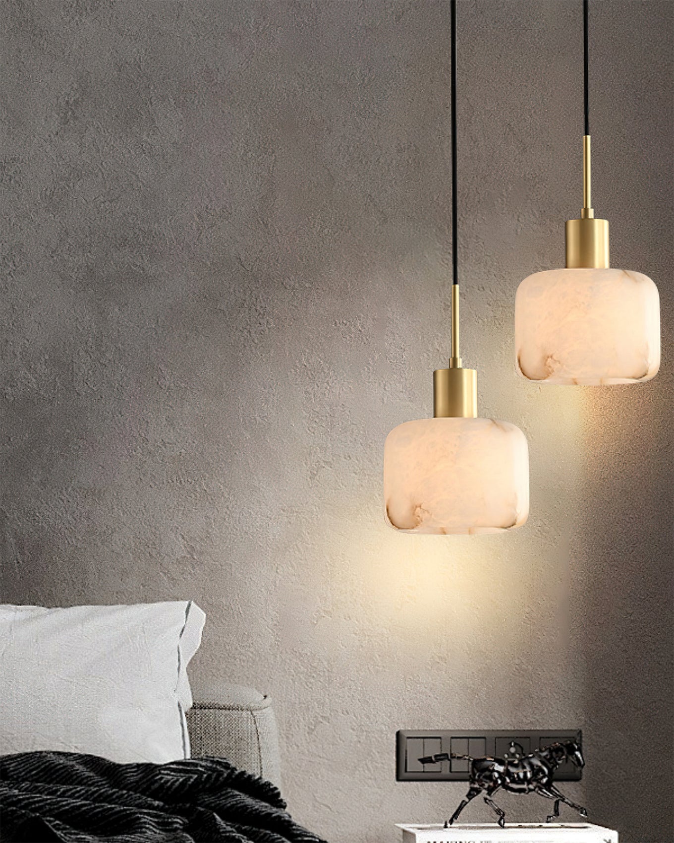 Velia Alabaster Pendant Light